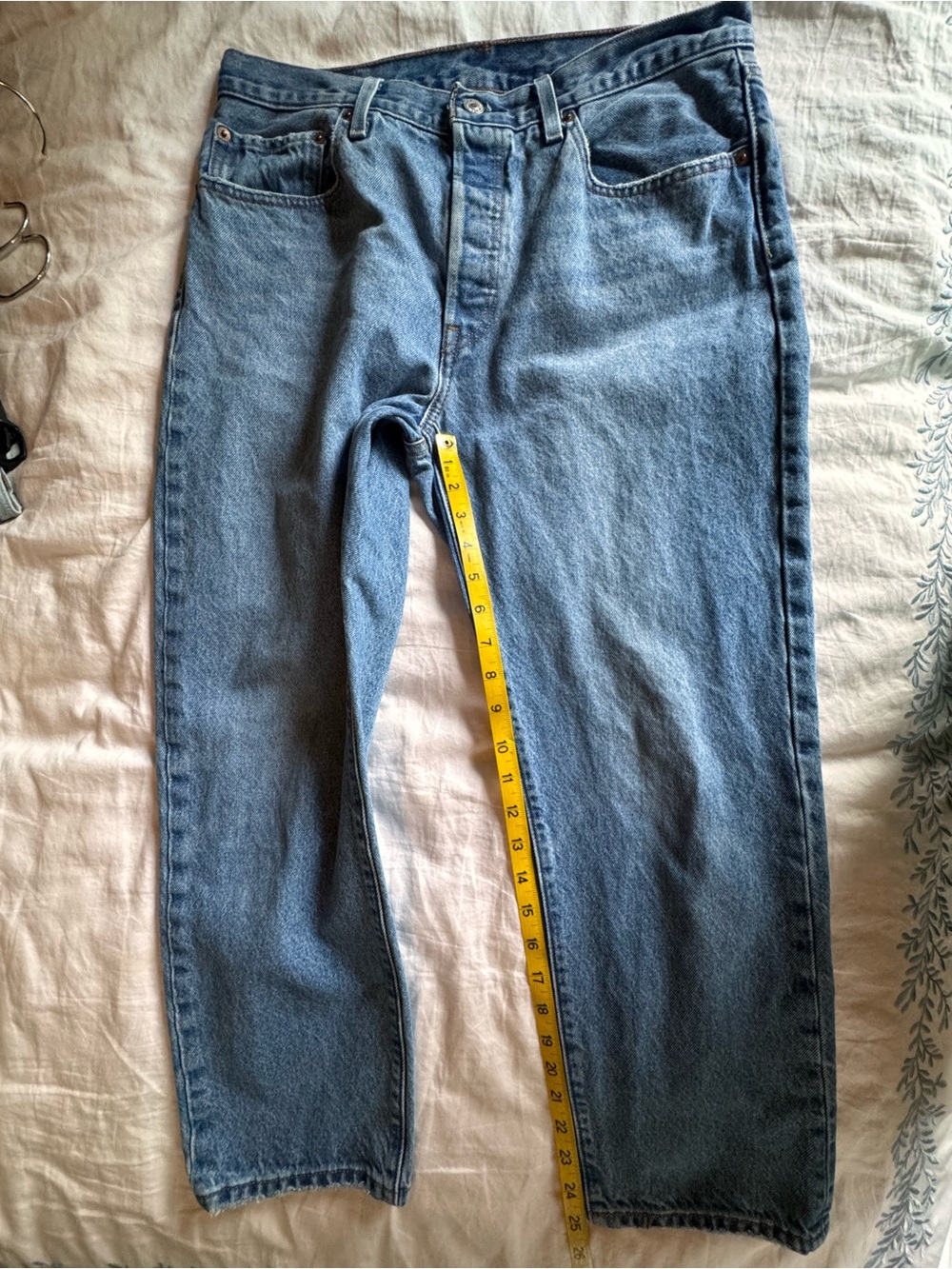 Levi’s 501 Original Crop Jeans – Oxnard Athens Pushed – W31 L26 - Picture 5 of 7